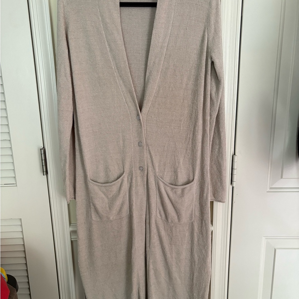 Barefoot Dreams CozyChic Ultra Lite Cardigan in Beige - Women’s S